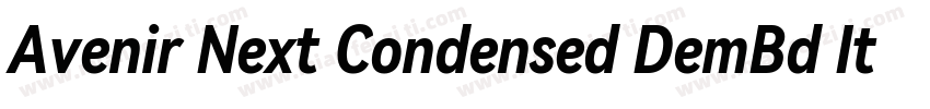 Avenir Next Condensed DemBd Ita字体转换